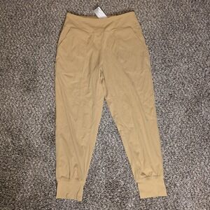 Soothfeel Jogger Pants Womens Medium Beige High Rise Knit Stretch Yoga Workout